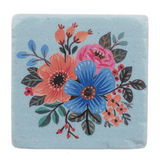 Boho Flower Coaster - Single Kitchen + Entertaining Midwest-CBK Blue