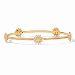 Celeste Bangle Gold Cubic Zirconia Large Bracelets Julie Vos
