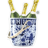 Champagne Bucket Die-Cut Gift Tag Paper Goods WH Hostess