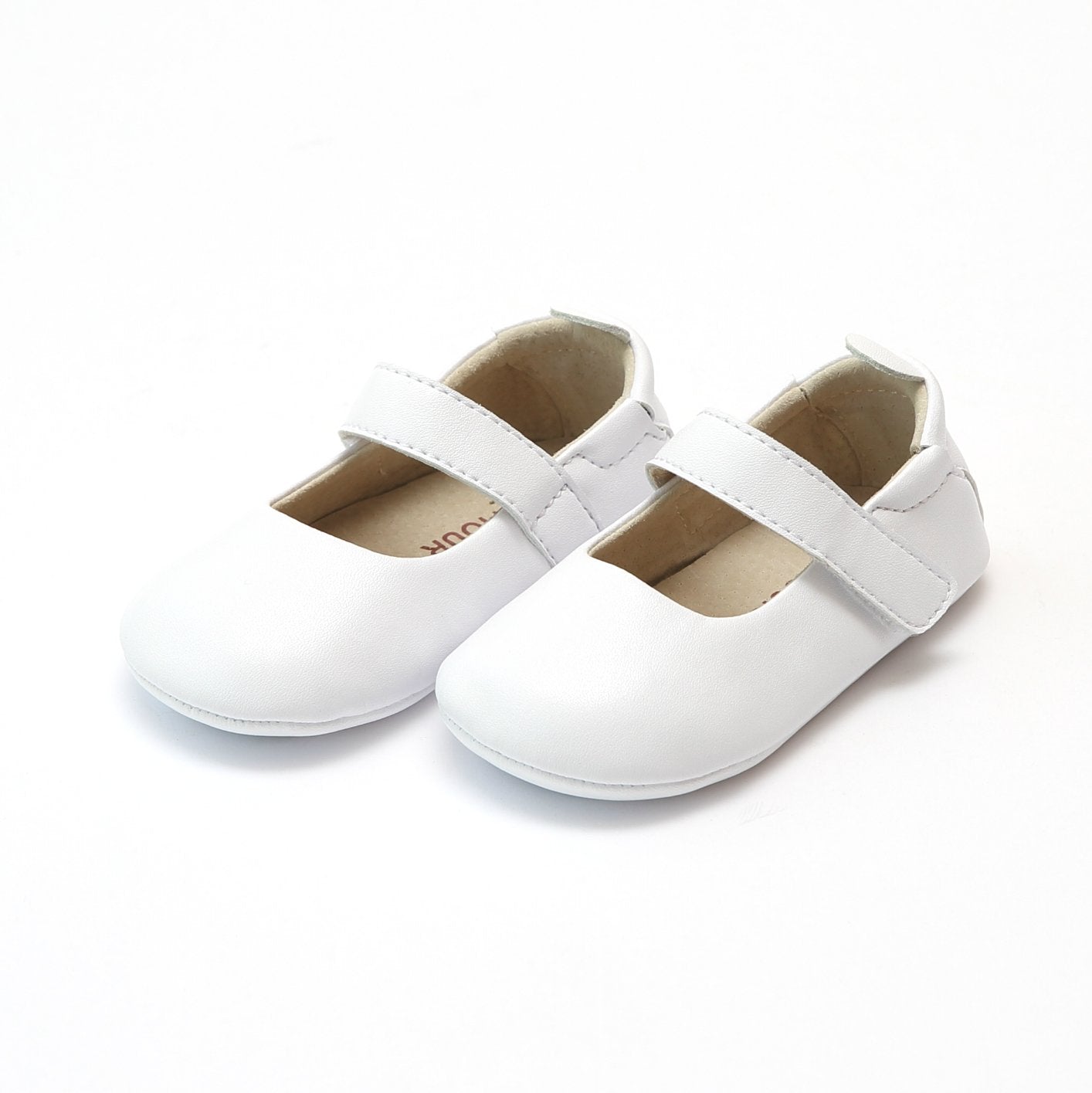 Charlotte Crib Shoe Girls Shoes L'Amour White 0
