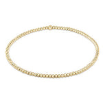 Classic Gold 2mm Bead Bracelet Bracelets enewton