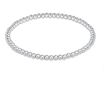 Classic Sterling 3mm Bead Bracelet Bracelets enewton