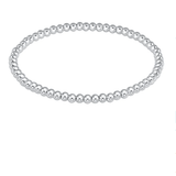 Classic Sterling 3mm Bead Bracelet Bracelets enewton