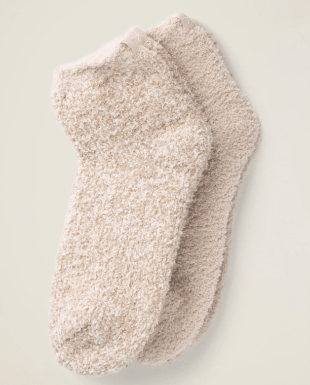 CozyChic 2 Pair Tennis Sock Set - Stone Multi Home Decor Barefoot Dreams