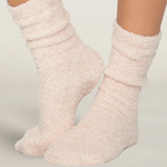 CozyChic Heathered Women's Socks - Dusty Rose/White Misc Accessories Barefoot Dreams