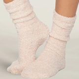 CozyChic Heathered Women's Socks - Dusty Rose/White Misc Accessories Barefoot Dreams