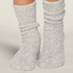 CozyChic Heathered Women's Socks - Oyster/White Misc Accessories Barefoot Dreams