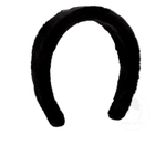 Faux Fur Headband - Black Kids Hair Accessories Wee Ones