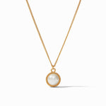 Fleur De Lis Solitaire Necklace Gold Pearl Necklaces Julie Vos