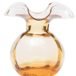 Hibiscus Glass Amber Medium Fluted Vase Home Decor Vietri