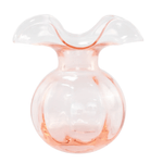 Hibiscus Glass Pink Medium Fluted Vase Home Decor Vietri