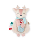 Holiday Pink Reindeer Itzy Lovey™ Plush + Teether Toy Baby Accessories Itzy Ritzy