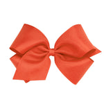 King Grosgrain Bow - Mandarin Orange Kids Hair Accessories Wee Ones