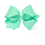 King Monotone Moonstitch Grosgrain Bow - Lucite Kids Hair Accessories Wee Ones