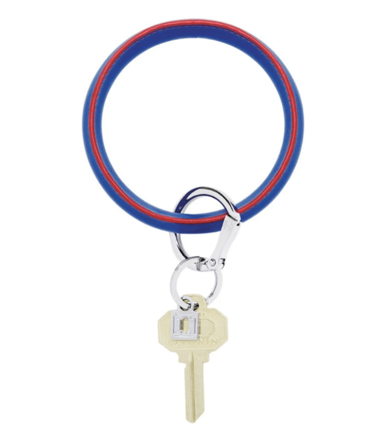 Leather O-Ring Key Rings O-Venture Blue Me Away