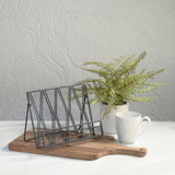 Metal Diamond Cookbook Stand Home Decor Tripar