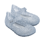 Mini Campana Zig Zag - Clear Glitter Girls Shoes Mini Melissa