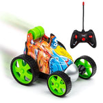 Mini Twist Stunt Remote Control Car Toys HST-RC Green