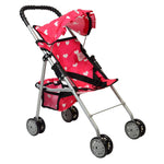 My First Doll Stroller Heart Design with Basket and Hood Toys New York Doll Collection