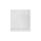 Papersoft Napkins Fringe Light Gray Cocktail Napkins (Pack of 20) Kitchen + Entertaining Vietri