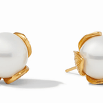 Penelope Stud Gold Pearl - Large Earrings Julie Vos