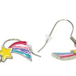 Rainbow Fantasy Pierced Earrings Kids Jewelry Pink Poppy Pink Shooting Star