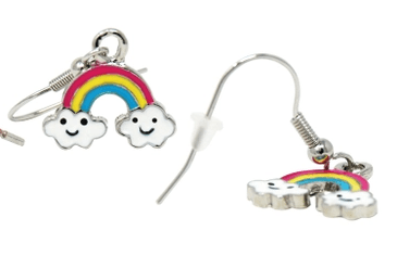 Rainbow Fantasy Pierced Earrings Kids Jewelry Pink Poppy Rainbow