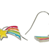 Rainbow Fantasy Pierced Earrings Kids Jewelry Pink Poppy Red Shooting Star