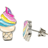 Rainbow Fantasy Stud Earrings Kids Jewelry Pink Poppy