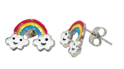 Rainbow Fantasy Stud Earrings Kids Jewelry Pink Poppy Rainbow