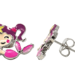 Rainbow Fantasy Stud Earrings Kids Jewelry Pink Poppy Pink Mermaid