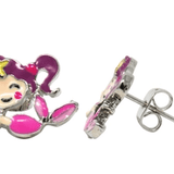 Rainbow Fantasy Stud Earrings Kids Jewelry Pink Poppy Pink Mermaid