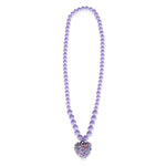 Rockin Heart Necklace - Purple Kids Jewelry Great Pretenders