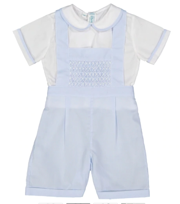 Smocked Bib Overall Set Boys Sets Feltman Brothers   