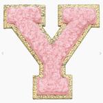 Stuck on You Large Chenille Glitter Varsity Letter Patch - Sugar Babies Children's Boutique/Meg's Shoppe