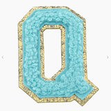 Stuck on You Large Chenille Glitter Varsity Letter Patch - Sugar Babies Children's Boutique/Meg's Shoppe