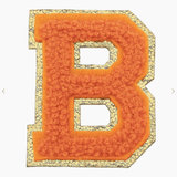 Stuck on You Large Chenille Glitter Varsity Letter Patch - Sugar Babies Children's Boutique/Meg's Shoppe