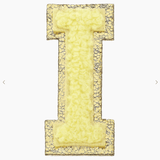 Stuck on You Large Chenille Glitter Varsity Letter Patch - Sugar Babies Children's Boutique/Meg's Shoppe