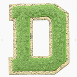 Stuck on You Large Chenille Glitter Varsity Letter Patch - Sugar Babies Children's Boutique/Meg's Shoppe