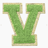 Stuck on You Large Chenille Glitter Varsity Letter Patch - Sugar Babies Children's Boutique/Meg's Shoppe