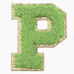 Stuck on You Large Chenille Glitter Varsity Letter Patch - Sugar Babies Children's Boutique/Meg's Shoppe