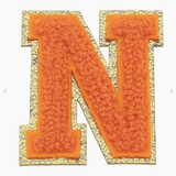 Stuck on You Large Chenille Glitter Varsity Letter Patch - Sugar Babies Children's Boutique/Meg's Shoppe