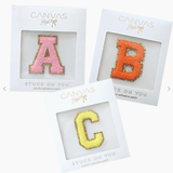 Stuck on You Large Chenille Glitter Varsity Letter Patch - Sugar Babies Children's Boutique/Meg's Shoppe