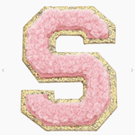 Stuck on You Large Chenille Glitter Varsity Letter Patch - Sugar Babies Children's Boutique/Meg's Shoppe