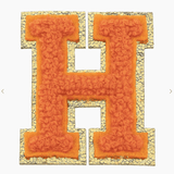 Stuck on You Large Chenille Glitter Varsity Letter Patch - Sugar Babies Children's Boutique/Meg's Shoppe