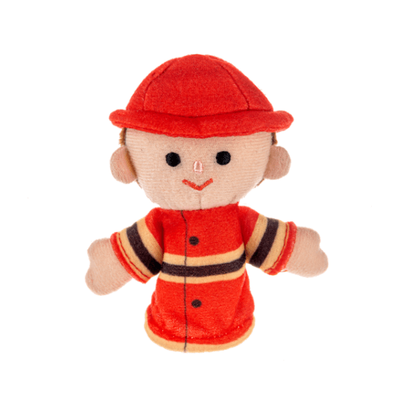 When I Grow Up Finger Puppets Toys Midwest-CBK Fireman