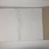 Baby Medallion Quilt Baby Accessories Oriental Products white with taupe  