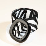 Zebra Pattern Belt Misc Accessories Collections by Fame Accessories
