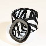 Zebra Pattern Belt Misc Accessories Collections by Fame Accessories